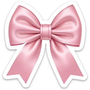 Moño rosa pastel sticker