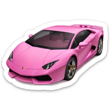 Pink Lamborghini  sticker
