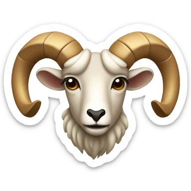Aries zodiac symbol sticker