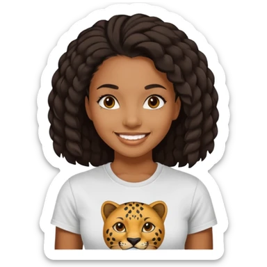 Black girl pantera sticker