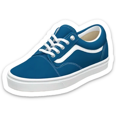 blue suede vans sneaker sticker