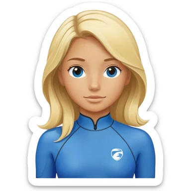 beautiful girl surfer sticker