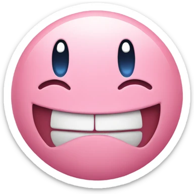 Kirby smile sticker