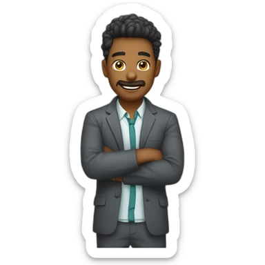 Persona alzando unas mancuernas sticker