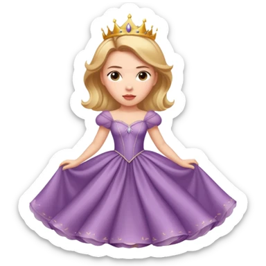Scarlett Johansson in a princess dres sticker