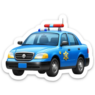 police car sticker