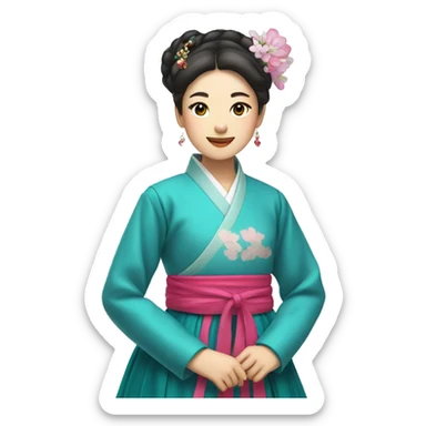 Hanbok dress  sticker