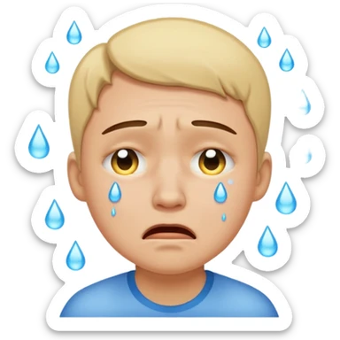 Mendiga chorando muito sticker