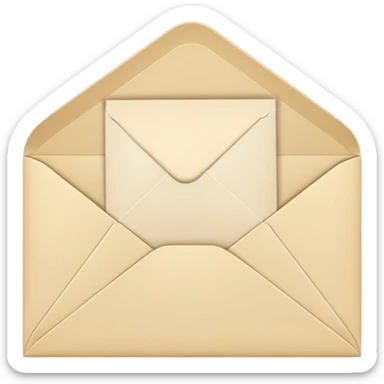 an envelope with asterisks in the upper right corner sticker