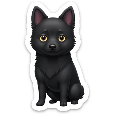 Schipperke standing sticker