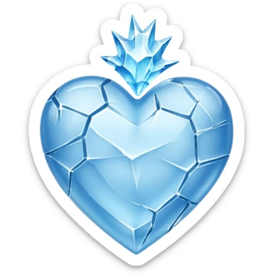 Corazon de hielo sticker