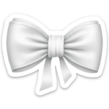 White bow sticker