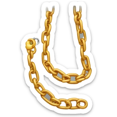 Fat guy with a fat chain sticker