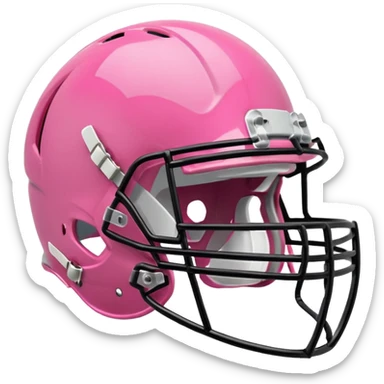 Pink football helmet sticker