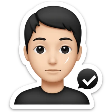 Quitale la cara y pon un check sticker