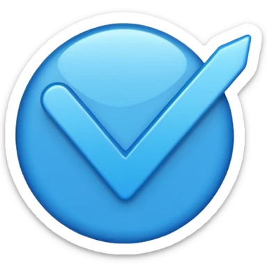 Centang biru yg ada di tiktok sticker