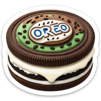 Oreo cookie sticker