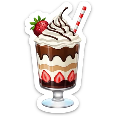 dessert in a glass sticker