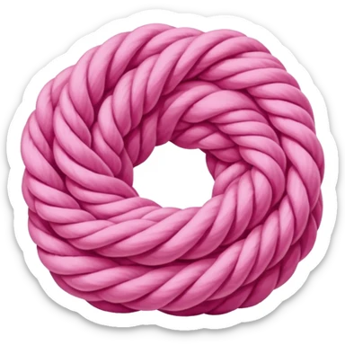 pink yarn sticker