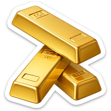 2 gold bar sticker
