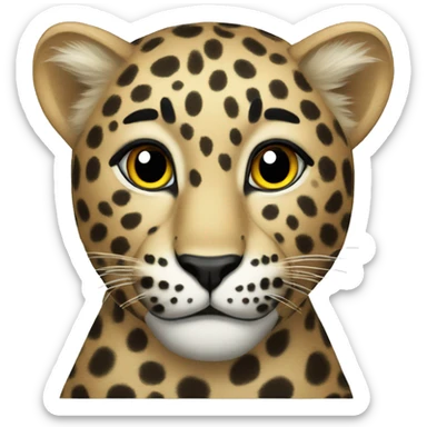 Leopard sticker