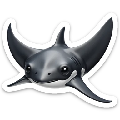 manta ray sticker