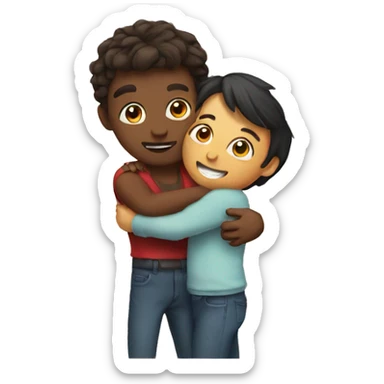 Hugs heart sticker