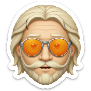 Ivan the Fool with sunglasses, playful sticker