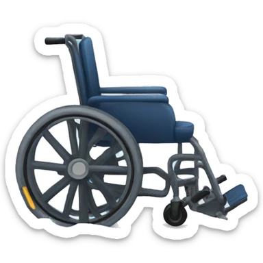 Wheelchair stuck in the snow sticker