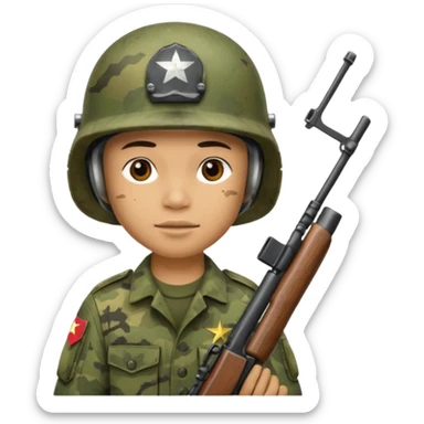 Soldier , vietnam war sticker