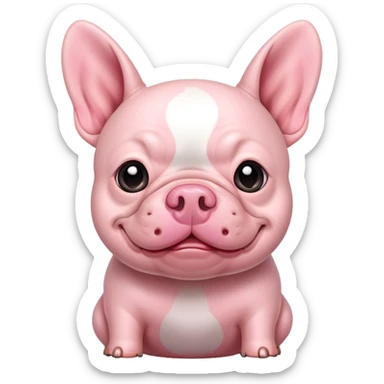 French bulldog and a pig sticker