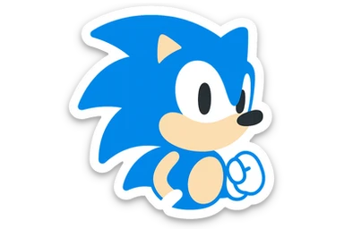 Sonic the hedgehog sticker