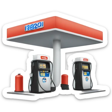 gas station sticker