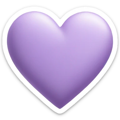 lilac heart sticker