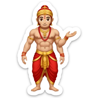 Hanuman ji god giving blessings with his one hand  sticker