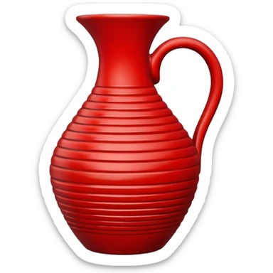 Spiral Pottery Vase red sticker