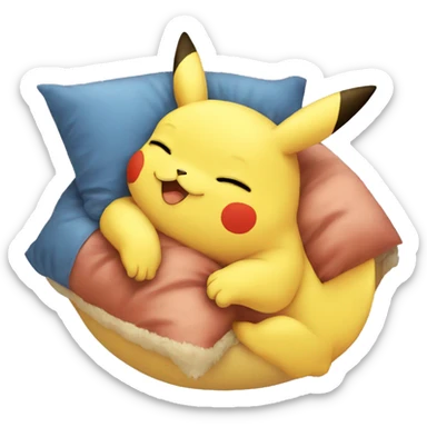 Sleeping-pikachu sticker