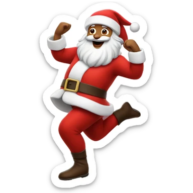 Dancing Santa  sticker
