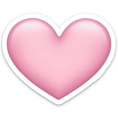 Light pink heart emoji  sticker