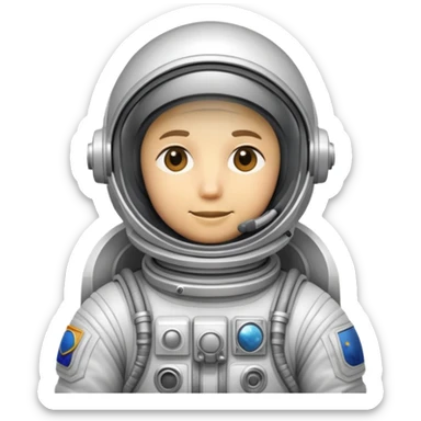 cosmonaut in space suit sticker
