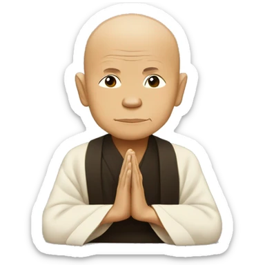 Thich nhat Hanh meditating  sticker