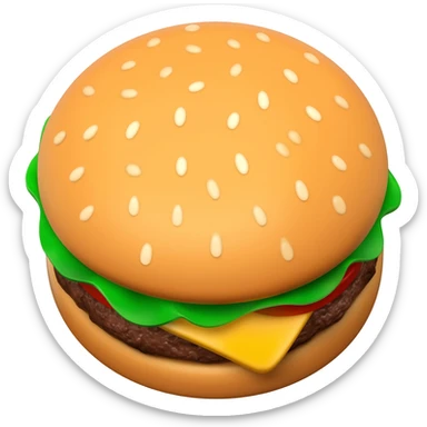 burger meat sticker