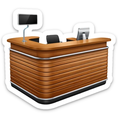 Reception desk
 sticker