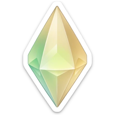  beige pastel plumbob sims  sticker