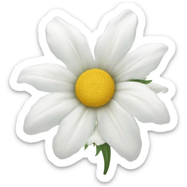 a white flower sticker