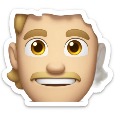 amazed Open with surprise mouth Pale skinned Fit Man With the biceps and dark brown hair in black shirt, gray sports shorts and white Sneakers sticker