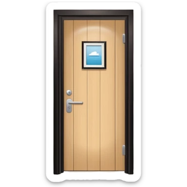 hotel room door modern hallway sticker