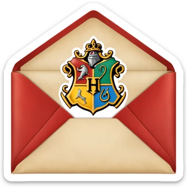 Hogwarts envelope sticker