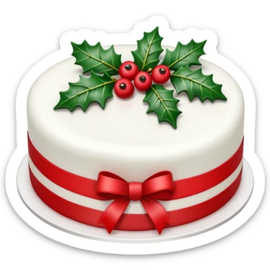 Christmas Cake sticker