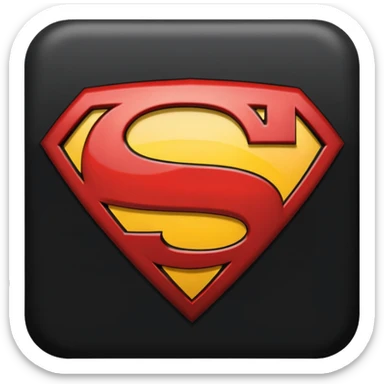 Superman Symbol Man of Steel black sticker